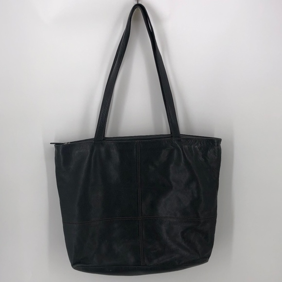 Eddie Bauer Bags Eddie Bauer Chocolate Pebbled Leather Tote Bag Poshmark